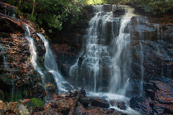North Carolina Wall Art featuring the photograph Soco Waterfalls by Flees Photos
