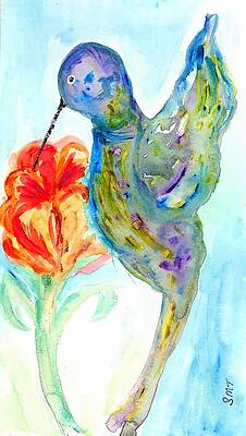 Flower Wall Art featuring the painting Sophia by Stacey Torres