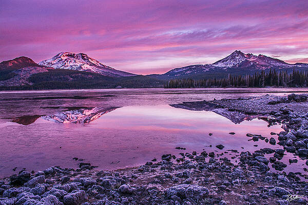 Mountain Photograph - Sparks Lake Cool Sunrise by Russell Wells