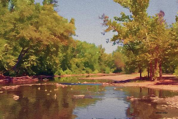 Serene Riverside Scene Wall Art