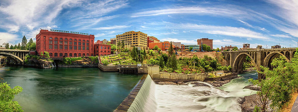 Wall Art featuring the photograph Spokane And Spokane River by Miroslav Liska