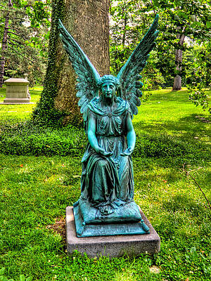 Ohio Wall Art featuring the photograph Spring Grove Angel by Jonny D