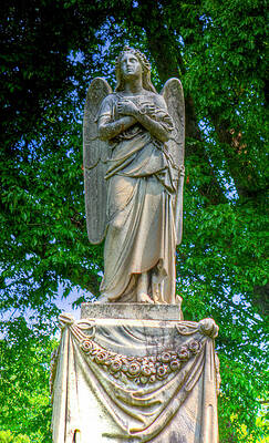 Ohio Wall Art featuring the photograph Spring Grove Angel Statue by Jonny D