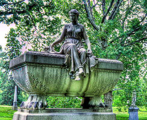 Wall Art featuring the photograph Spring Grove Cemetery by Jonny D