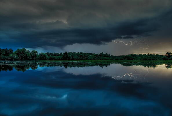 Spring Photograph - Spring Lightning Storm by Dale Kauzlaric