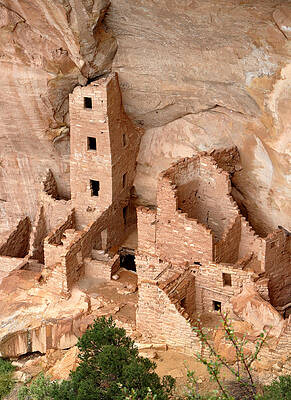 Rocky Photograph - Square Tower House by Nicholas Blackwell
