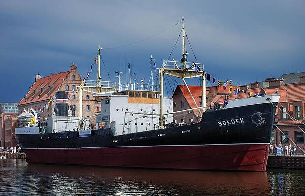 Wall Art featuring the photograph SS Soldek by Robert Grac