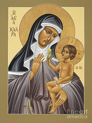 Wall Art featuring the painting St Clare's Apparition Of The Holy Child 027 by William Hart McNichols