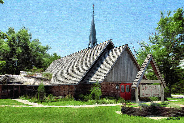 Building Wall Art featuring the painting St Martin Of Tours by Jeffrey Kolker