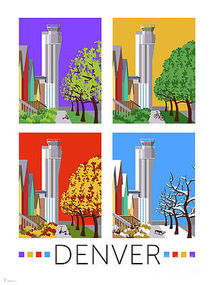 Digital Art - Stapleton Four Seasons by Sam Brennan