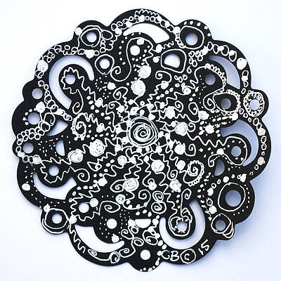 Carer Wall Art featuring the drawing Stars by Carole Brecht