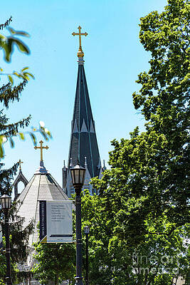 Villanova University Photograph - Steeples by William Norton