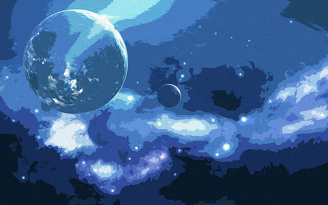 Mysterious Painting - Stellaris, A View On The Universe by AM FineArtPrints