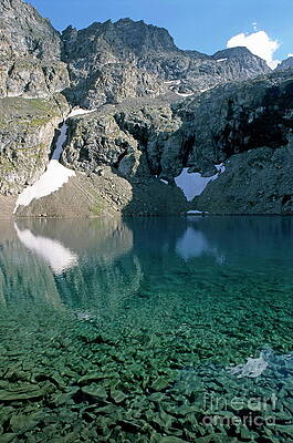 Landscape Photograph - Still Puyvachier Lake Near La Meije Glacier by Sami Sarkis Photography