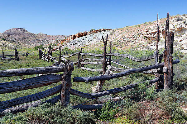 Rocky Photograph - Stockade At Wolfe Ranch by Nicholas Blackwell