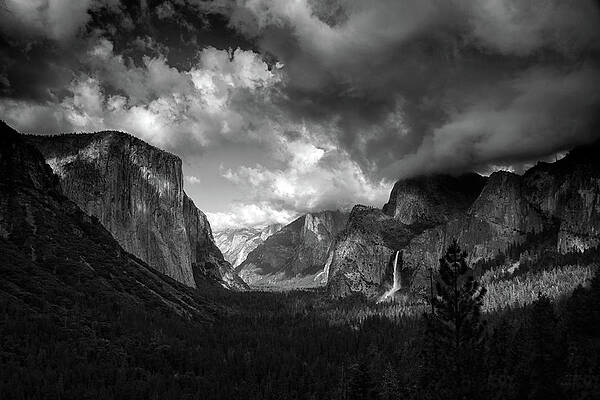 Wall Art featuring the photograph Storm Arrives In The Yosemite Valley by Raymond Salani III