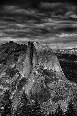 Wall Art featuring the photograph Storm Coming Half Dome by Raymond Salani III