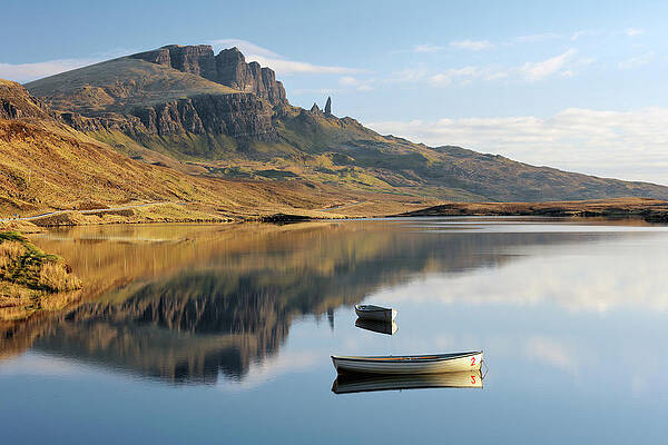 Reflection Wall Art featuring the photograph Storr Reflection by Grant Glendinning