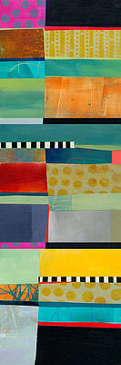 Abstract Striped Color Blocks Wall Art