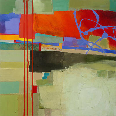 Colorful Geometric Abstraction Wall Art