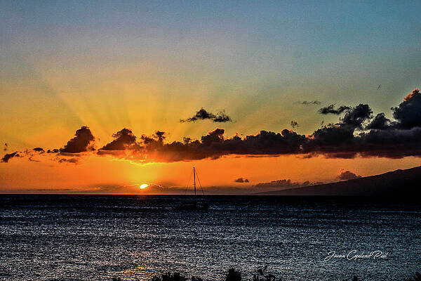 Wall Art featuring the photograph Stunning Sunset by Joann Copeland-Paul