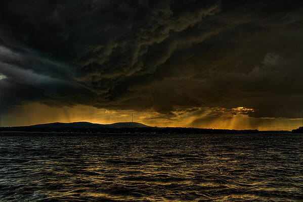 Wild Photograph - Summer Storm Over Lake Wausau by Dale Kauzlaric