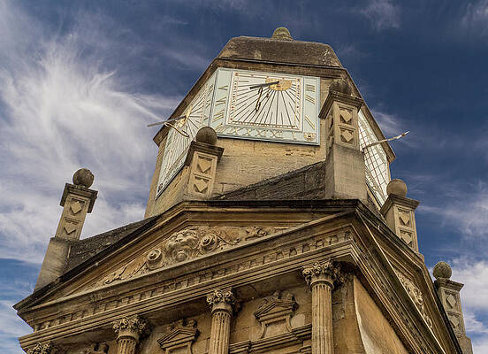 Dramatic Wall Art featuring the photograph Sundial Drama by Jean Noren