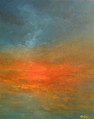 Sky Painting - Sundown by Jane See