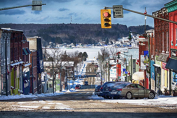 Canada Wall Art featuring the photograph Sunny February Day In Penetanguishene, Canada by Tatiana Travelways