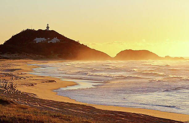 Beach Photograph - Sunrise At Sugarloaf Point by Nicholas Blackwell