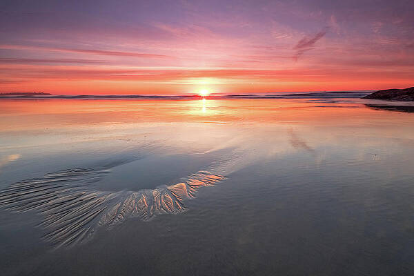 Wall Art featuring the photograph Sunrise, Hampton Beach, NH by Jeff Sinon
