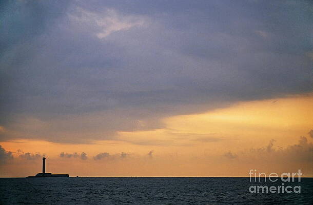 Cloud Photograph - Sunrise Over The Lighthouse On Planier Island by Sami Sarkis Photography