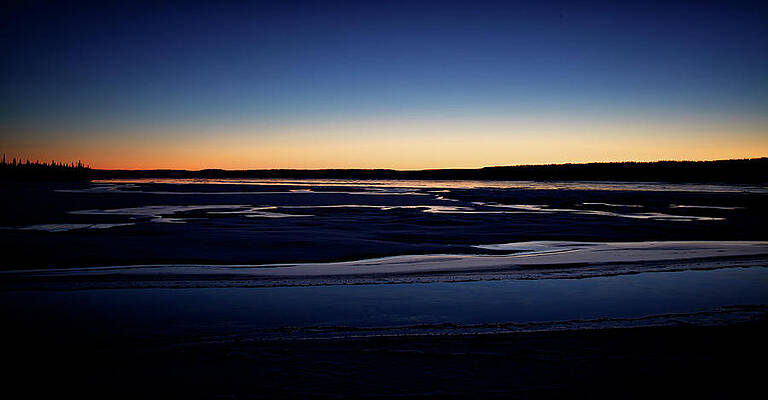 Wall Art featuring the photograph Sunrise Over The River by Alberto Audisio