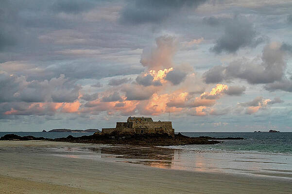 Sky Wall Art featuring the photograph Sunrise, St Malo by Shirley Mitchell