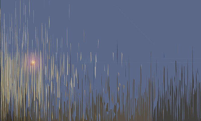 Digital Art - Sunset Across The Lake by Gina Harrison