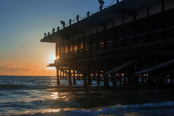 California Photograph - Sunset At The Pier by Ed Clark
