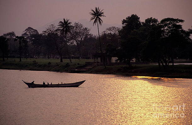 Serene River Sunset Wall Art