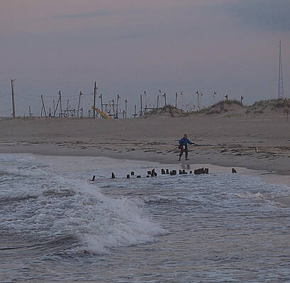 Wall Art featuring the photograph Surf Caster I I by Robert Newman