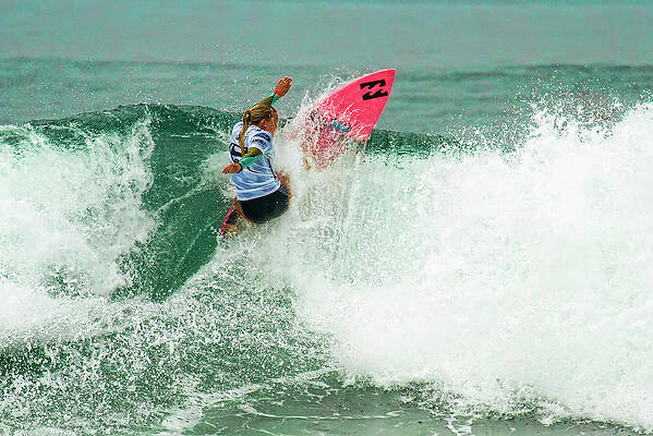 Wall Art featuring the photograph Surfer Felicity Palmateer by Waterdancer