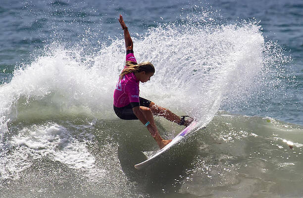 Surfer Wall Art featuring the photograph Surfer Girl Paige Hareb #1 by Waterdancer