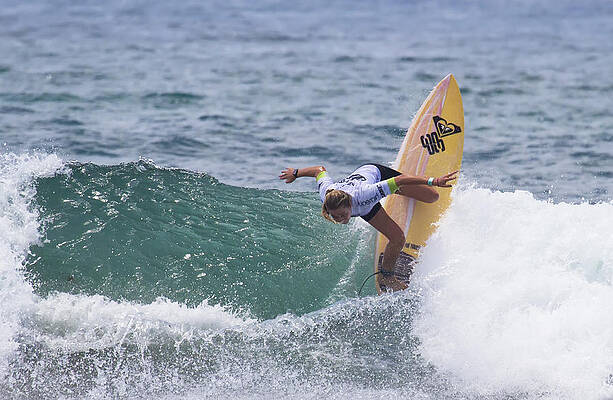 Surfer Wall Art featuring the photograph Surfer Phillipa Anderson by Waterdancer