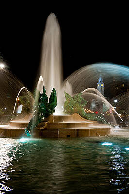 Philadelphia Wall Art featuring the photograph Swann Memorial Fountain by Louis Dallara