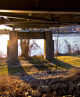 West Virginia Photograph - Swing Under The Bridge by Jonny D