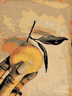 Textured Photograph - Tangelo Love by Onedayoneimage Photography