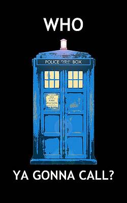 Digital Art - Tardis - Who Ya Gonna Call by Richard Reeve