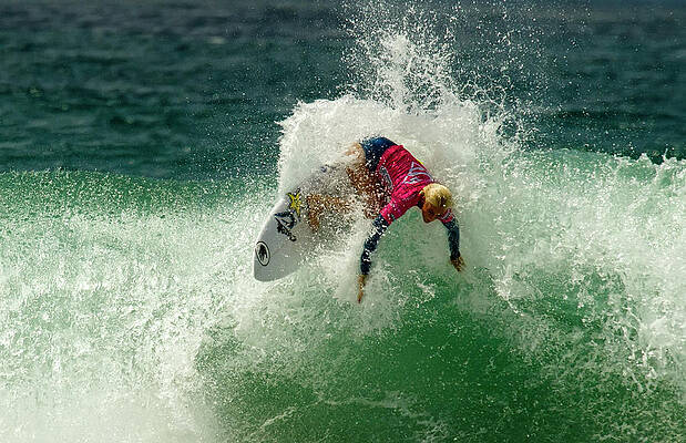 Wall Art featuring the photograph Tatiana Weston-Webb Surfe RGirl by Waterdancer
