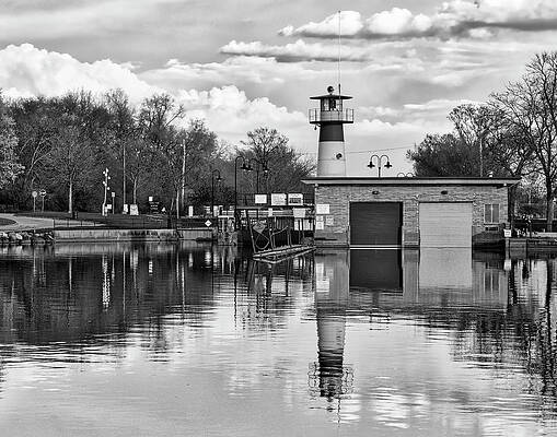 Reflection Photograph - Tenney Lock 3 - Madison - Wisconsin by Steven Ralser