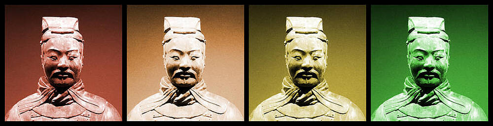 Historical Wall Art featuring the photograph Terracotta Warrior Army Of Qin Shi Huang Di - ROYG by Richard Reeve