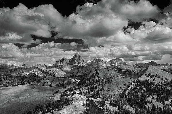 Wall Art featuring the photograph Tetons From The West by Raymond Salani III