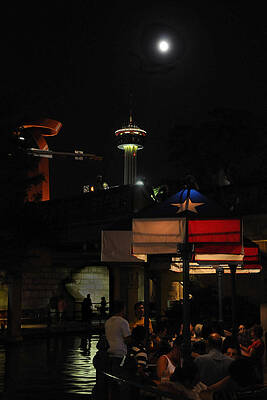 San Antonio Photograph - Texas Moon by Steven Sparks